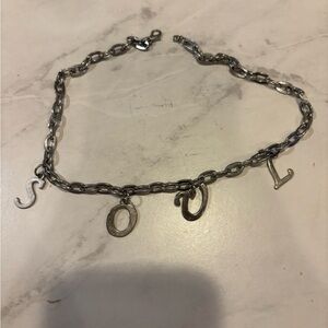 Silver “soul” necklace